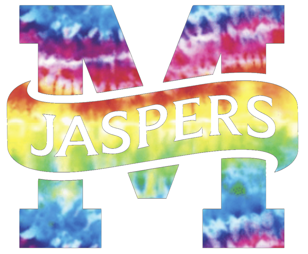 Manhattan Jaspers Team Logo Crucial Catch Cancer Tie Dye Vinyl Decal PICK SIZE