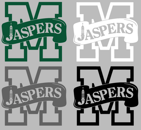 Manhattan Jaspers Retro Throwback Logo Premium DieCut Vinyl Decal PICK COLOR & SIZE