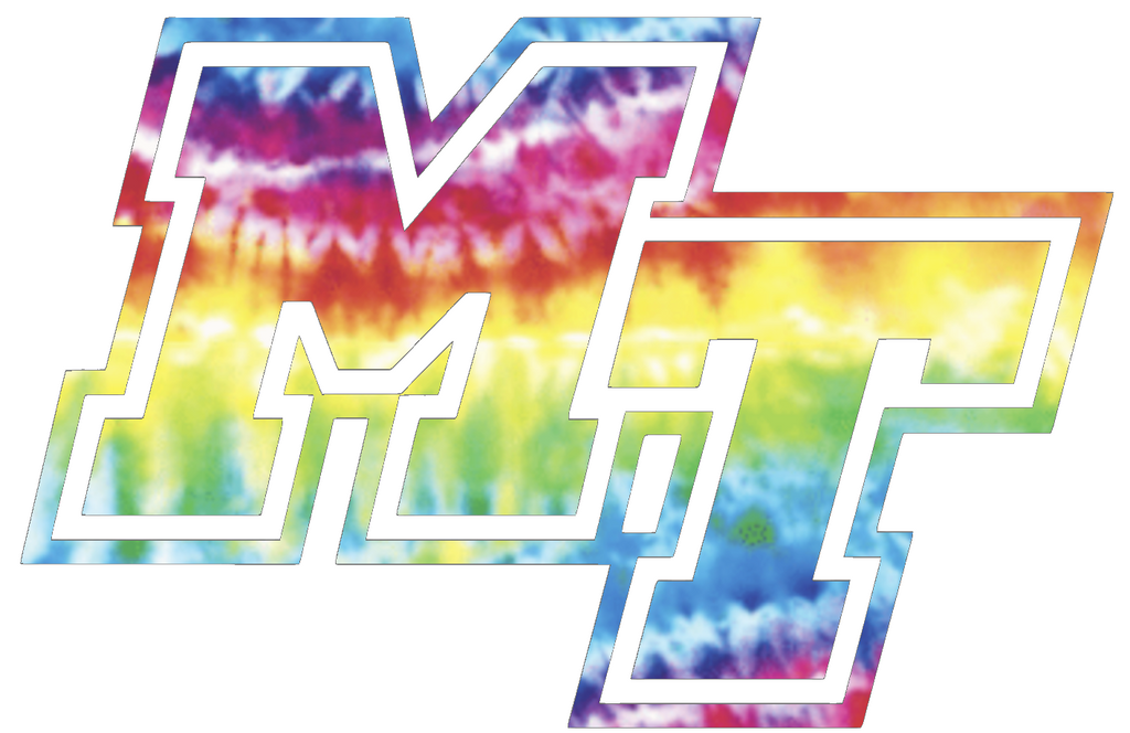 Middle Tennessee Blue Raiders MT Logo Crucial Catch Cancer Tie Dye Vinyl Decal PICK SIZE