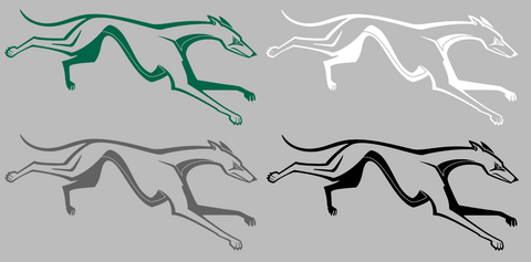 Loyola Maryland Greyhounds Mascot Logo Premium DieCut Vinyl Decal PICK COLOR & SIZE