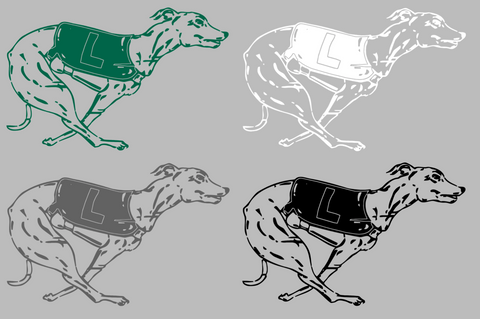 Loyola Maryland Greyhounds Retro Throwback Logo Premium DieCut Vinyl Decal PICK COLOR & SIZE