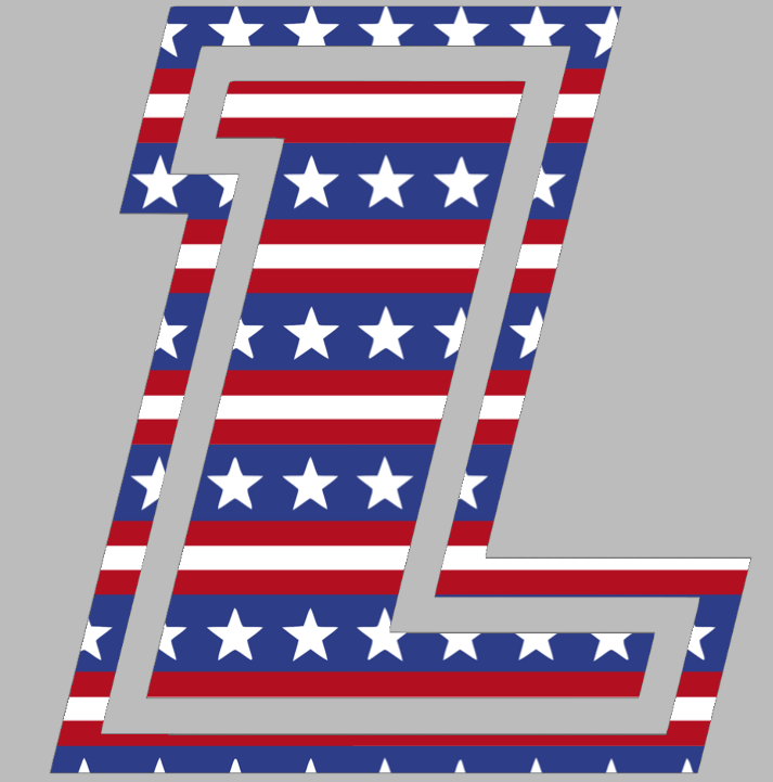 Loyola Maryland Greyhounds Team Logo Stars & Stripes USA American Flag Vinyl Decal PICK SIZE
