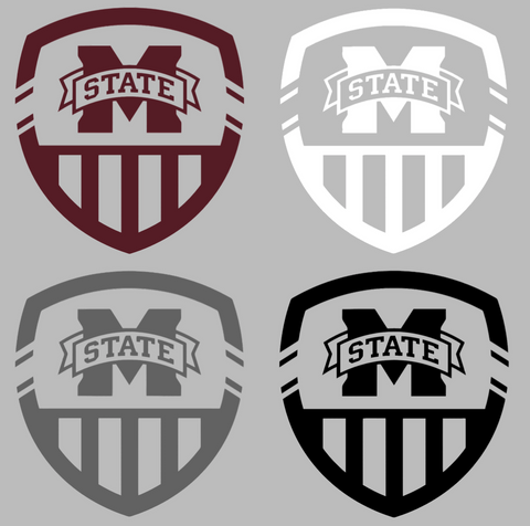 Mississippi State Bulldogs Crest Logo Premium DieCut Vinyl Decal PICK COLOR & SIZE