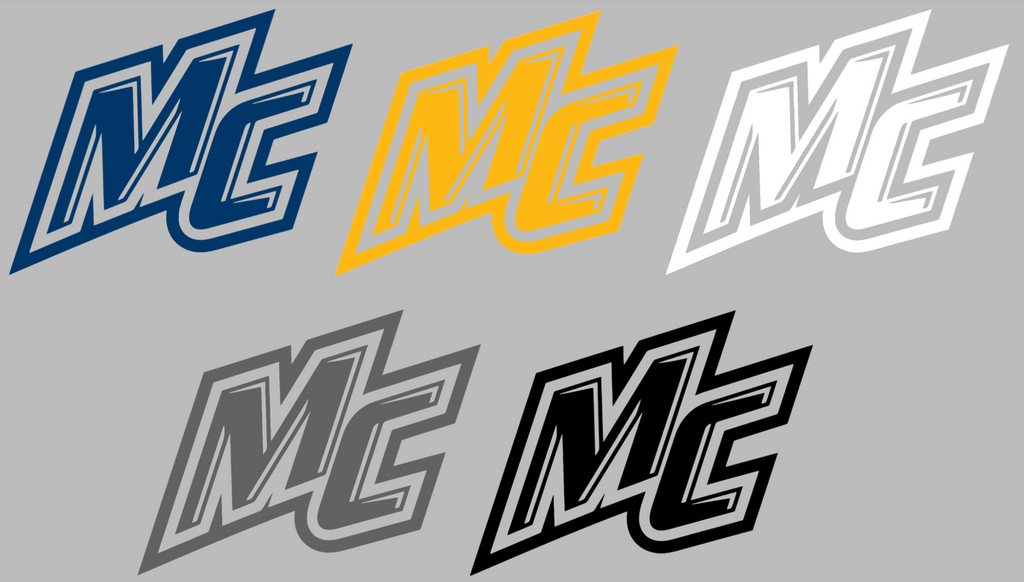 Merrimack Warriors Team Logo Premium DieCut Vinyl Decal PICK COLOR & SIZE