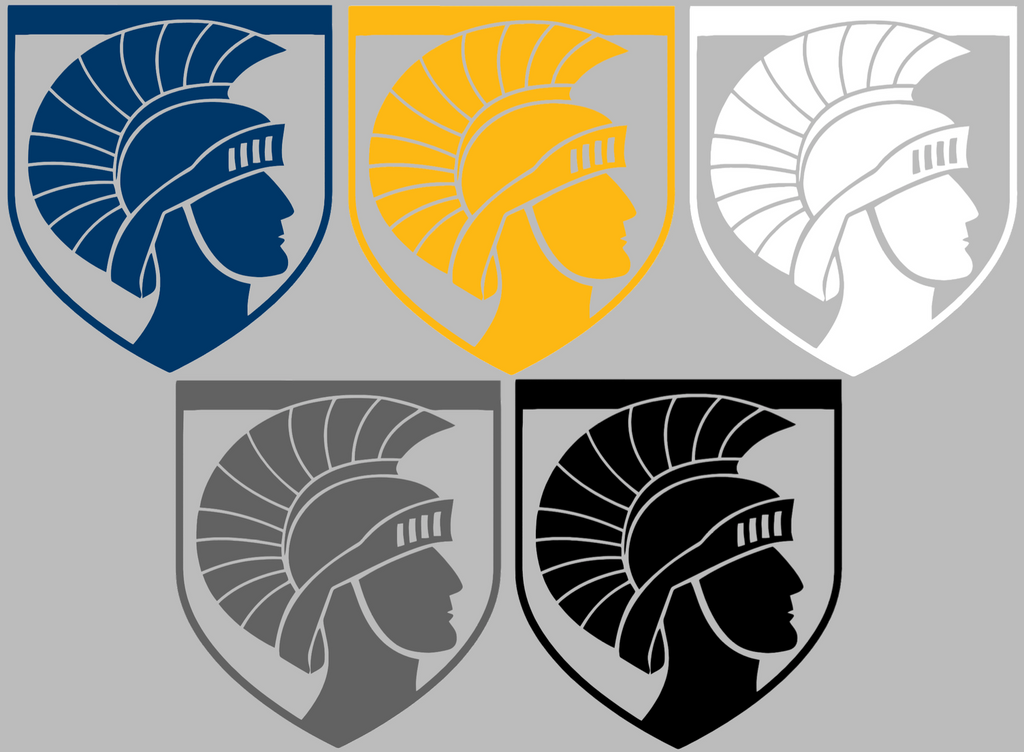 Merrimack Warriors Mascot Logo Premium DieCut Vinyl Decal PICK COLOR & SIZE