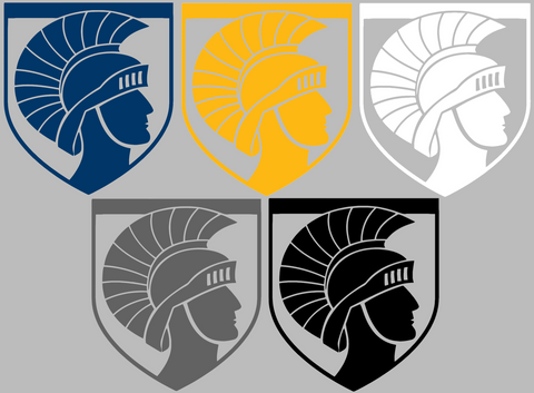 Merrimack Warriors Mascot Logo Premium DieCut Vinyl Decal PICK COLOR & SIZE