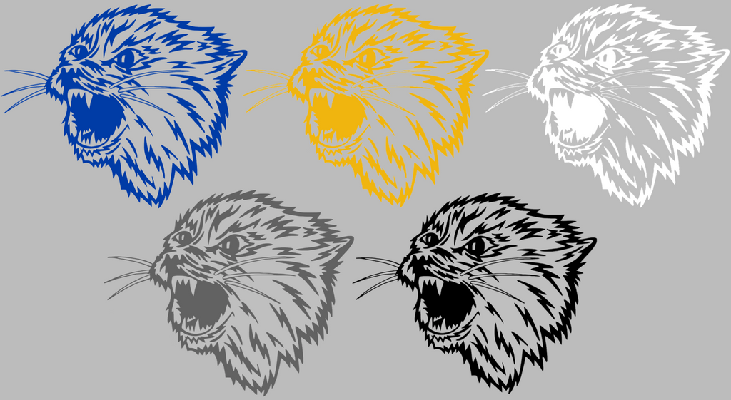 Montana State Bobcats Retro Throwback Logo Premium DieCut Vinyl Decal PICK COLOR & SIZE