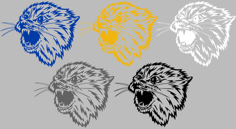 Montana State Bobcats Retro Throwback Logo Premium DieCut Vinyl Decal PICK COLOR & SIZE