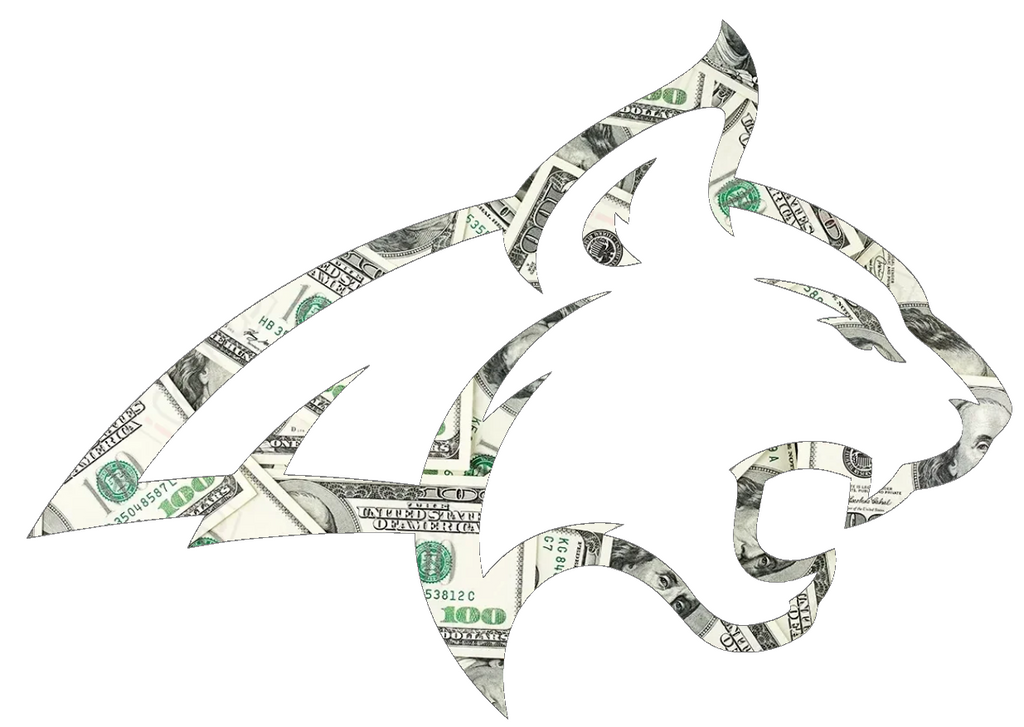 Montana State Bobcats Team Logo Money Print Premium DieCut Vinyl Decal PICK SIZE