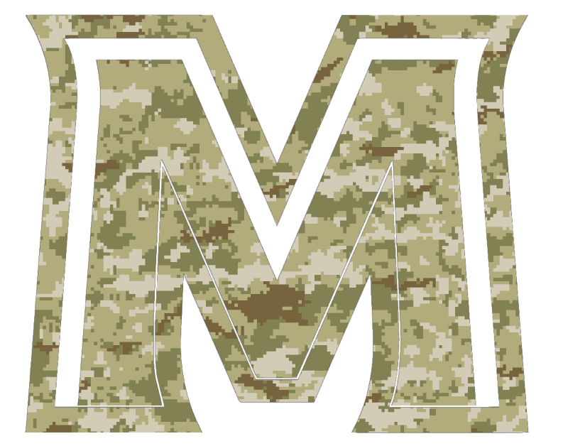 Murray State Racers M Logo Salute to Service Camouflage Camo Vinyl Decal PICK SIZE