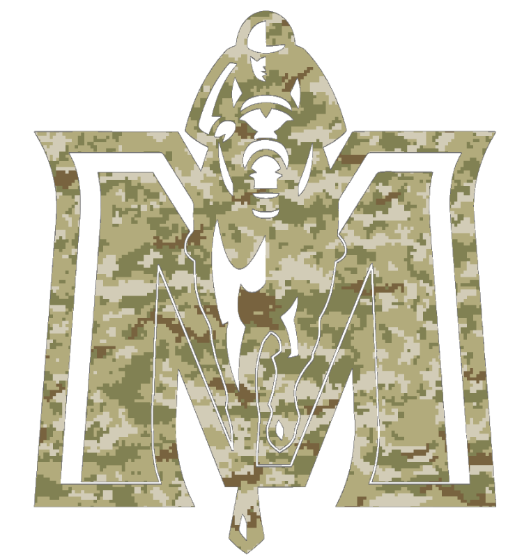 Murray State Racers Team Logo Salute to Service Camouflage Camo Vinyl Decal PICK SIZE