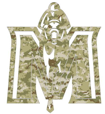 Murray State Racers Team Logo Salute to Service Camouflage Camo Vinyl Decal PICK SIZE