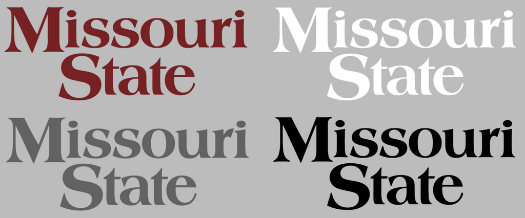 Missouri State Bears Team Name Logo Premium DieCut Vinyl Decal PICK COLOR & SIZE
