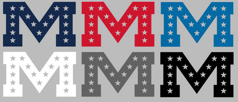 Ole Miss Mississippi Rebels Retro Throwback M Logo Premium DieCut Vinyl Decal PICK COLOR & SIZE