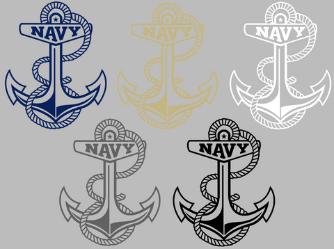 Navy Midshipmen Anchor Logo Premium DieCut Vinyl Decal PICK COLOR & SIZE