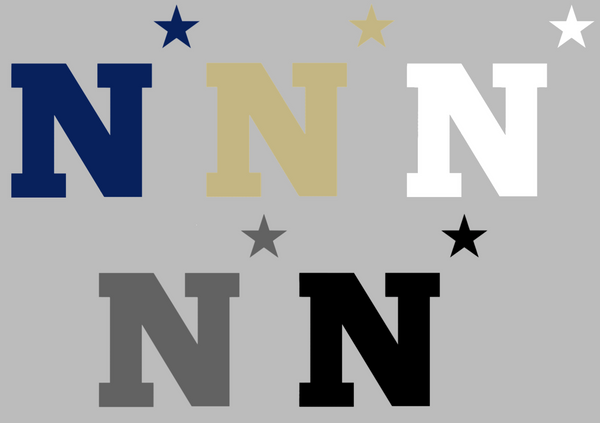 Navy Midshipmen Team Logo Premium DieCut Vinyl Decal PICK COLOR & SIZE