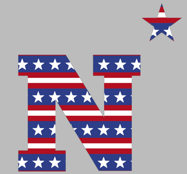 Navy Midshipmen Team Logo Stars & Stripes USA American Flag Vinyl Decal PICK SIZE