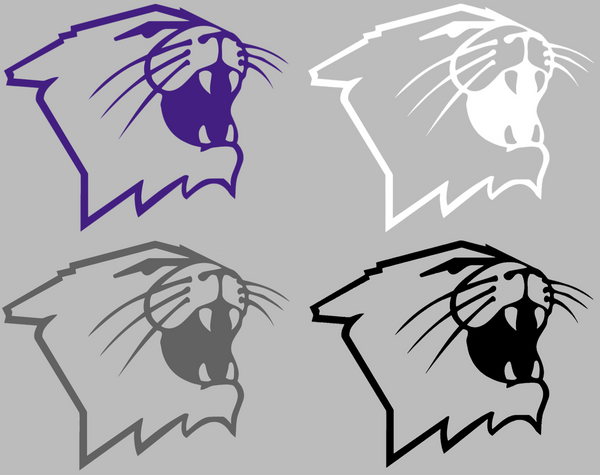 Northwestern Wildcats Mascot Logo Premium DieCut Vinyl Decal PICK COLOR & SIZE