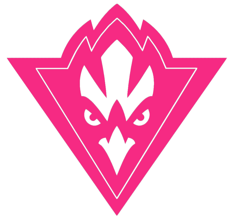 NC Wilmington Seahawks HOT PINK Team Logo Premium DieCut Vinyl Decal PICK SIZE
