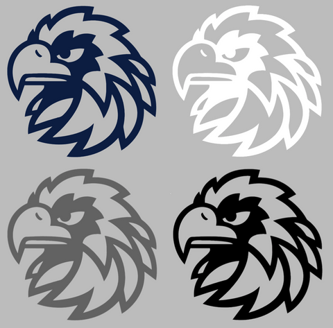 Monmouth Hawks Team Logo Premium DieCut Vinyl Decal PICK COLOR & SIZE