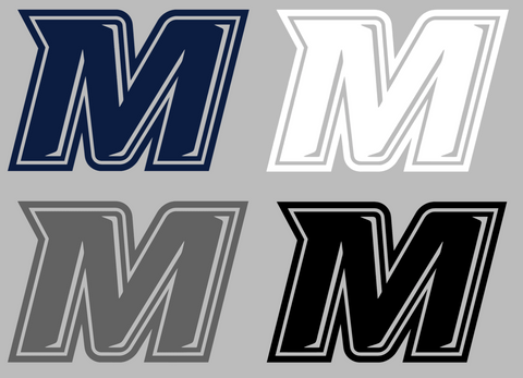 Monmouth Hawks M Logo Premium DieCut Vinyl Decal PICK COLOR & SIZE