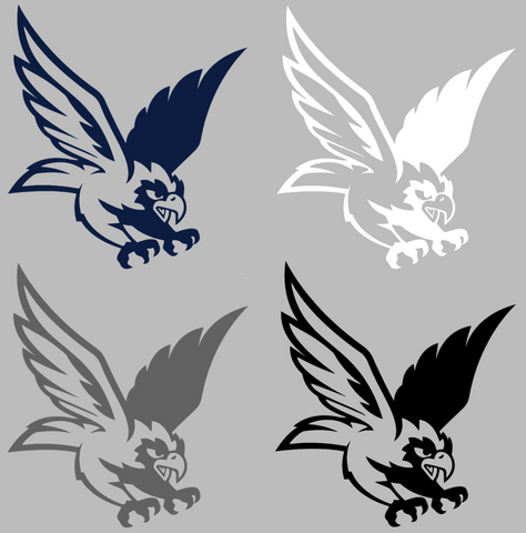 Monmouth Hawks Alternate Logo Premium DieCut Vinyl Decal PICK COLOR & SIZE