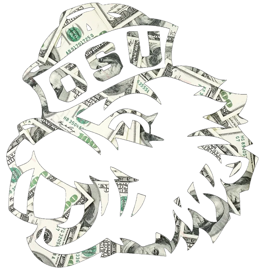 Oregon State Beavers Mascot Logo Money Print Premium DieCut Vinyl Decal PICK SIZE