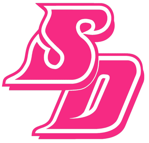 San Diego Toreros HOT PINK Team Logo Premium DieCut Vinyl Decal PICK SIZE