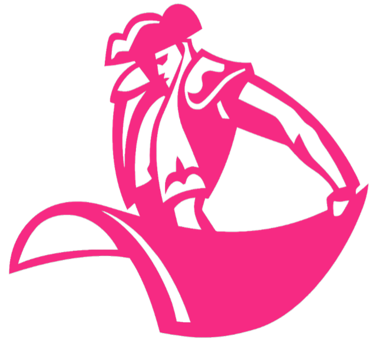 San Diego Toreros HOT PINK Mascot Logo Premium DieCut Vinyl Decal PICK SIZE