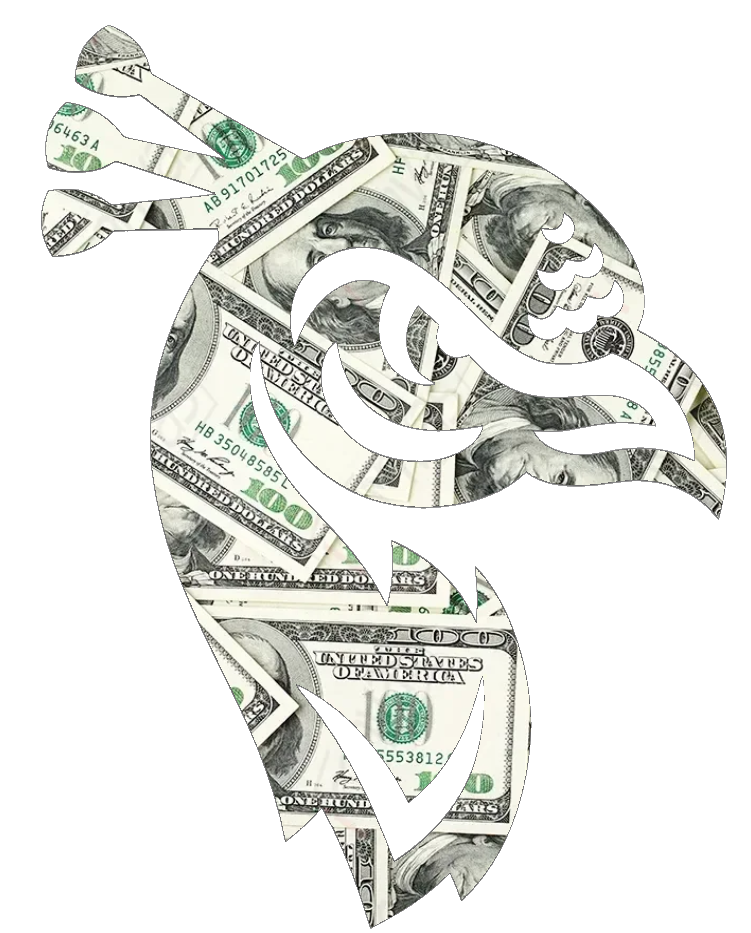 Saint Peters Peacocks Team Logo Money Print Premium DieCut Vinyl Decal PICK SIZE