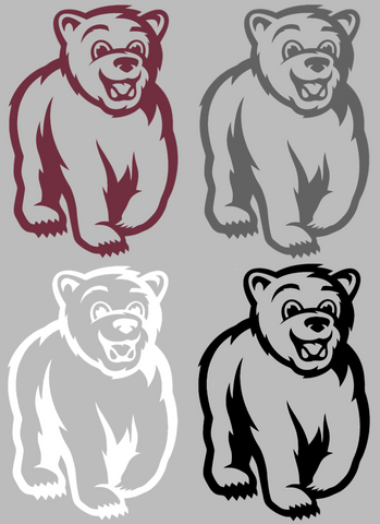 Montana Grizzlies Monte Mascot Logo Premium DieCut Vinyl Decal PICK COLOR & SIZE