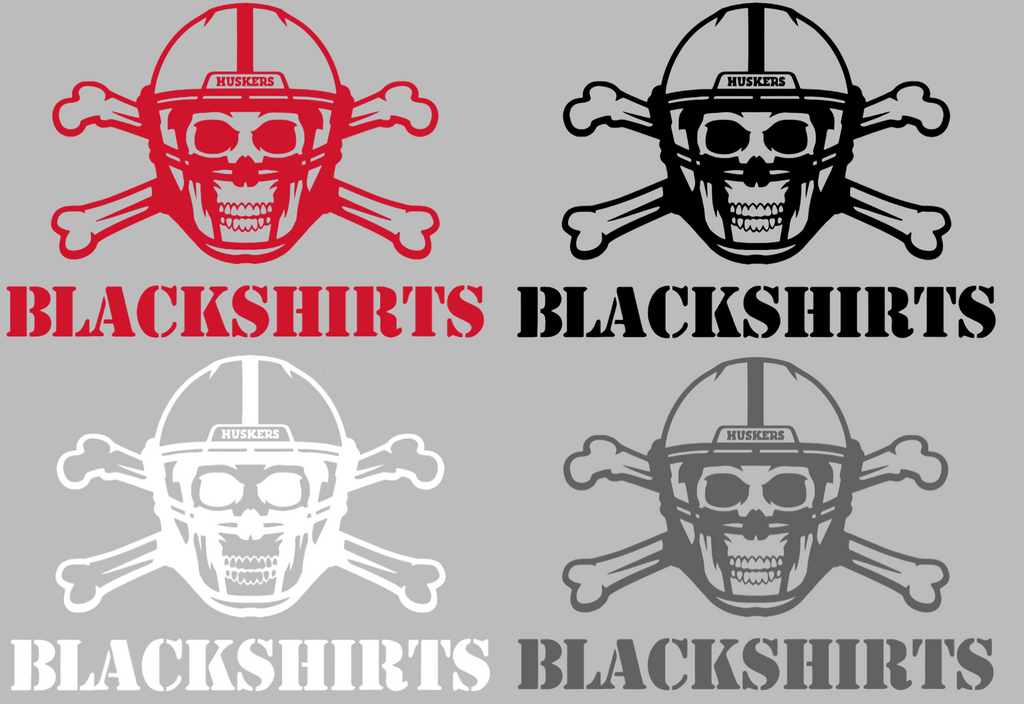 Nebraska Cornhuskers Blackshirts Logo Premium DieCut Vinyl Decal PICK COLOR & SIZE