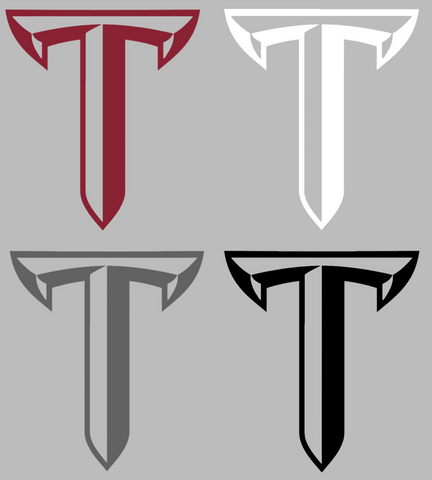 Troy Trojans Team Logo Premium DieCut Vinyl Decal PICK COLOR & SIZE