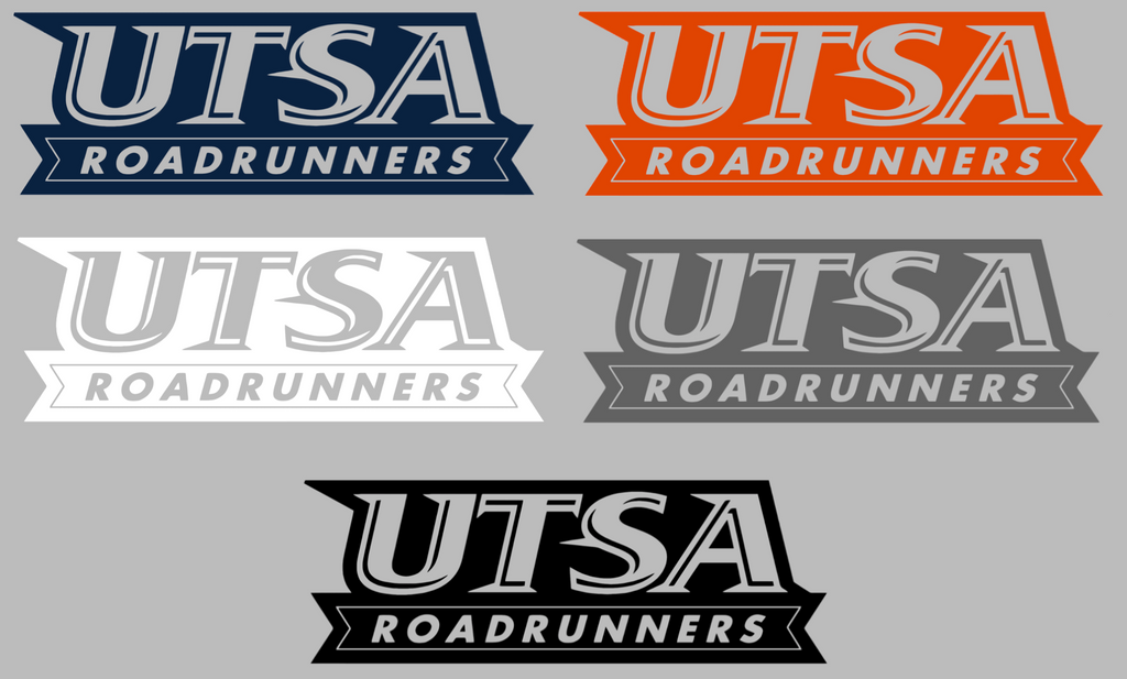 Texas San Antonio Roadrunners Team Name Logo Premium DieCut Vinyl Decal PICK COLOR & SIZE