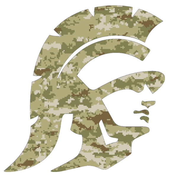 USC Southern California Trojans Alternate Logo Salute to Service Camouflage Camo Vinyl Decal PICK SIZE
