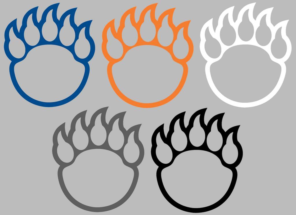 Morgan State Bears Paw Print Logo Premium DieCut Vinyl Decal PICK COLOR & SIZE