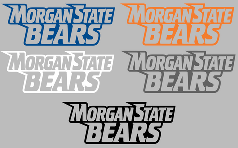 Morgan State Bears Team Name Logo Premium DieCut Vinyl Decal PICK COLOR & SIZE