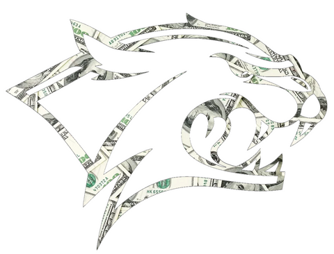 New Hampshire Wildcats Team Logo Money Print Premium DieCut Vinyl Decal PICK SIZE