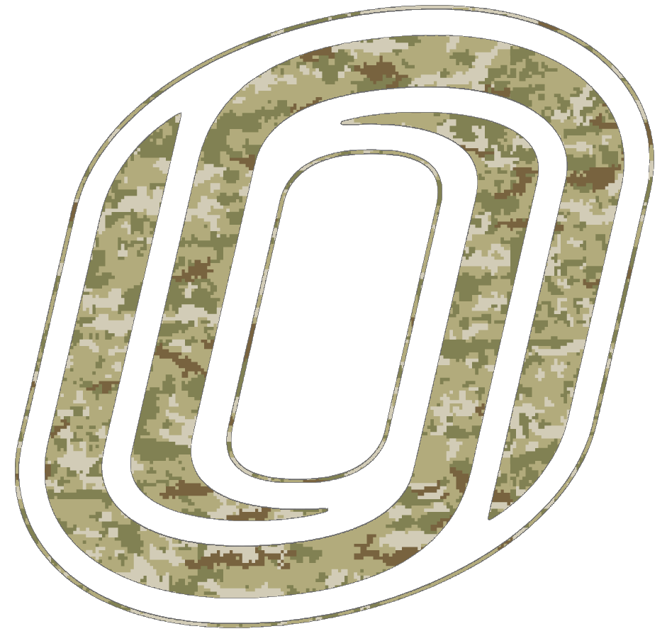 Nebraska Omaha Mavericks Team Logo Salute to Service Camouflage Camo Vinyl Decal PICK SIZE