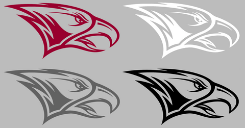 NCCU Eagles Alternate Logo Premium DieCut Vinyl Decal PICK COLOR & SIZE
