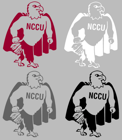 NCCU Eagles Retro Throwback Logo Premium DieCut Vinyl Decal PICK COLOR & SIZE
