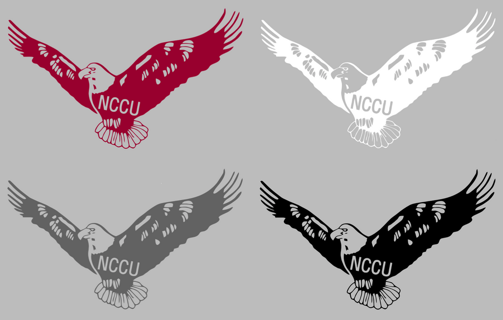 NCCU Eagles Retro Throwback Logo Premium DieCut Vinyl Decal PICK COLOR & SIZE