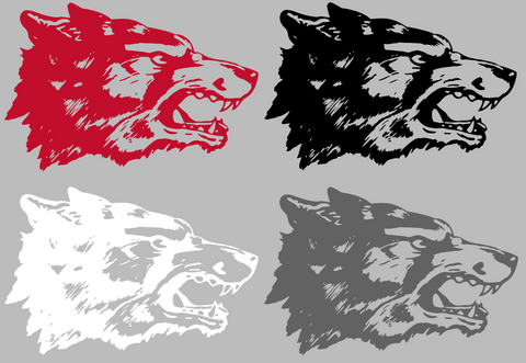 New Mexico Lobos Retro Throwback Premium DieCut Vinyl Decal PICK COLOR & SIZE