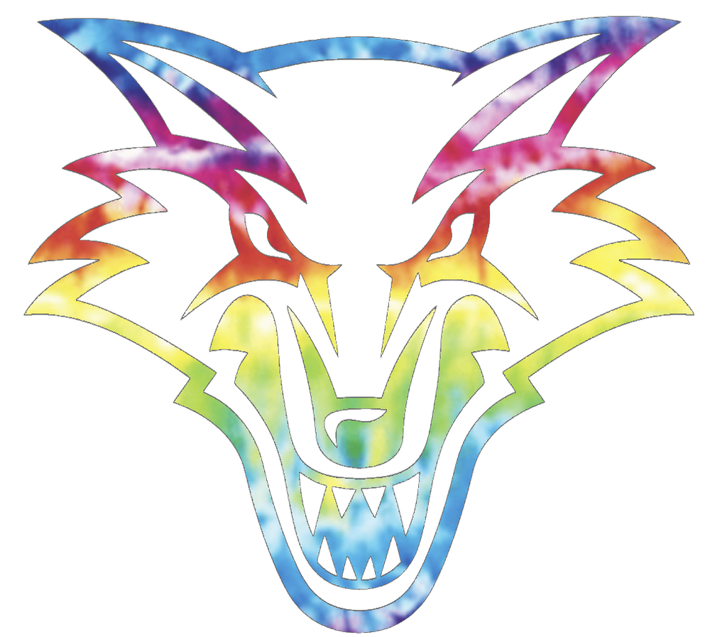 New Mexico Lobos Team Logo Crucial Catch Cancer Tie Dye Vinyl Decal PICK SIZE