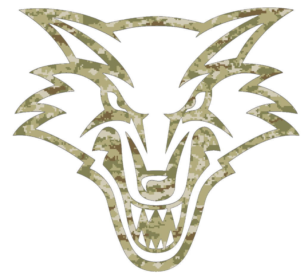 New Mexico Lobos Team Logo Salute to Service Camouflage Camo Vinyl Decal PICK SIZE