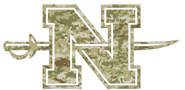 Nicholls State Colonels Salute to Service Camouflage Camo Vinyl Decal PICK SIZE