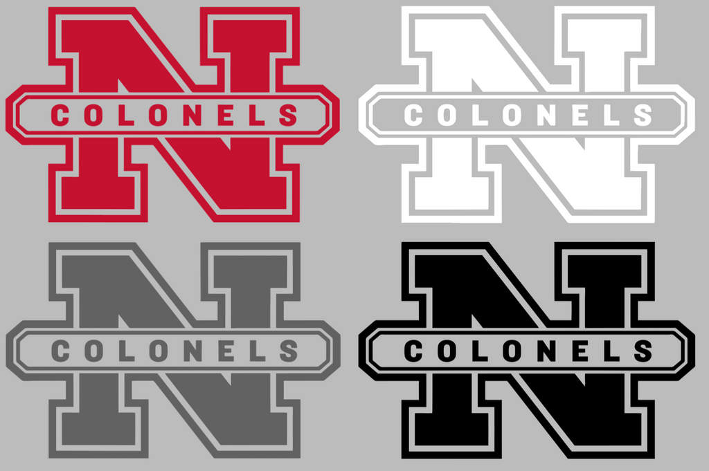 Nicholls State Colonels Alternate Team Logo Premium DieCut Vinyl Decal PICK COLOR & SIZE