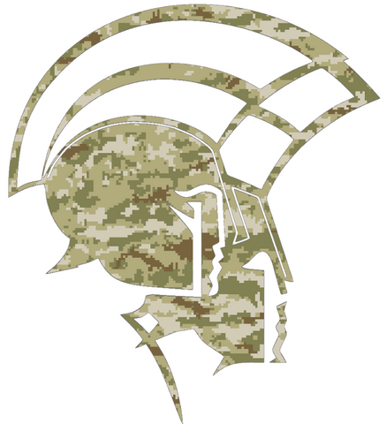 Norfolk State Spartans Team Logo Salute to Service Camouflage Camo Vinyl Decal PICK SIZE