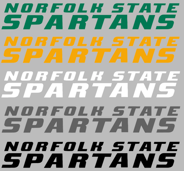 Norfolk State Spartans Team Name Logo Premium DieCut Vinyl Decal PICK COLOR & SIZE