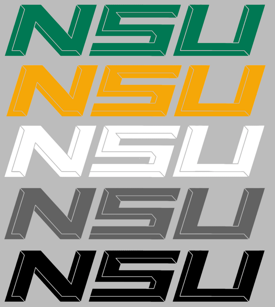 Norfolk State Spartans NSU Logo Premium DieCut Vinyl Decal PICK COLOR & SIZE